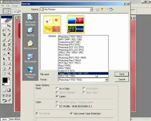 ders 2 resimleri farklı tip ve isimde kaydetmek