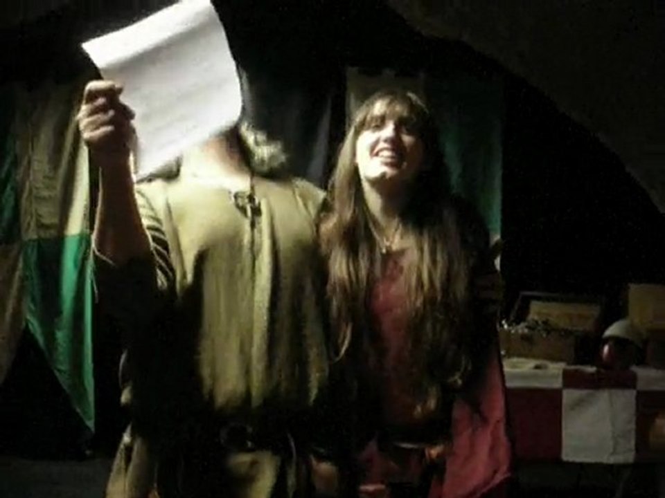 Fréval et Ameline, répétition de la veillé médiévale