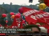 Huelga general causa caos en toda Italia