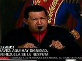 Hugo Chávez: A Venezuela se le respeta