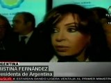 Presidenta Fernández cuestiona acciones de la oposición