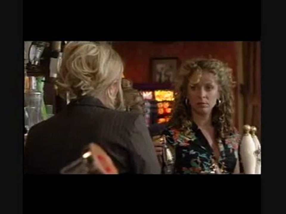 EastEnders - Dennis tells Sharon the Vic is Chrissie's