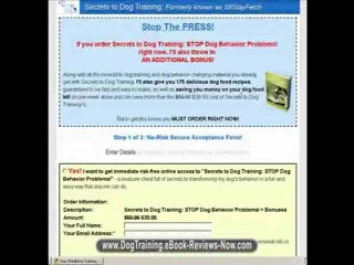 Secrets To Dog Training Review