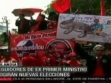 Exigen dimisión del gobierno en Tailandia