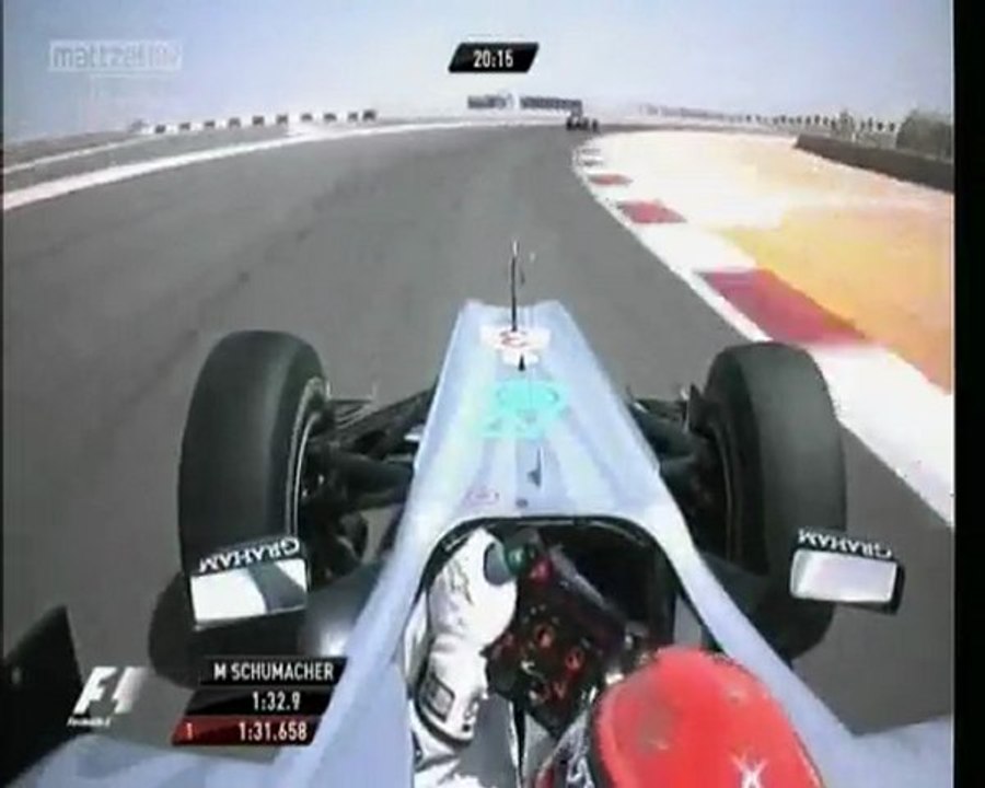 Schumacher'in araç üstü görüntüleri