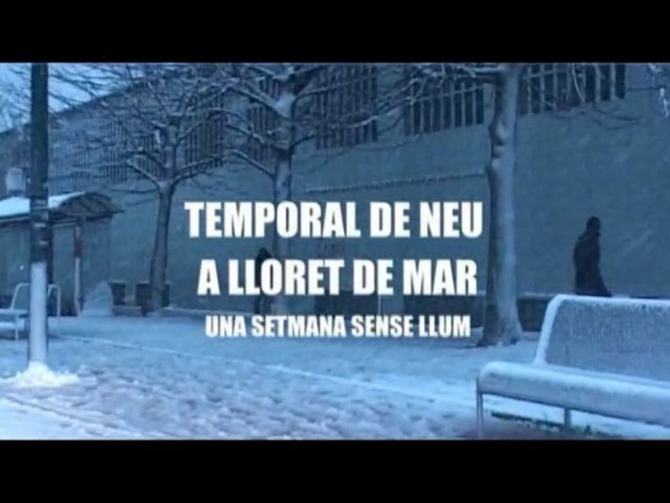 TEMPORAL DE NEU A LLORET DE MAR
