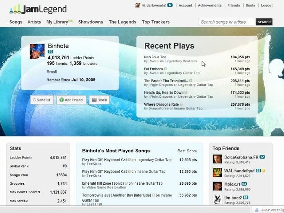 présentation de jamlegend