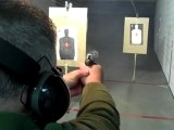 Kevin Miles useing his .40 Smith & Wesson at the Gun Range