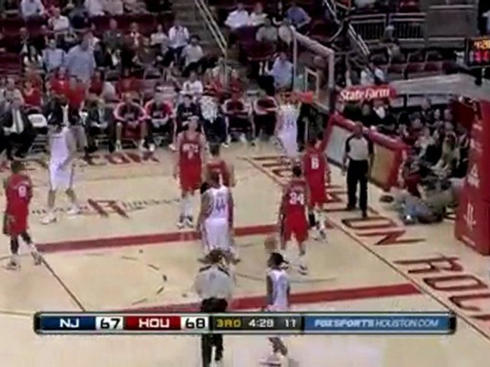 Kevin Martin drives to the basket, gets fouled and drains th