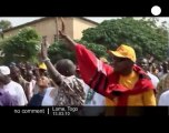 Thousands of Togolese portesting in the streets of Lome