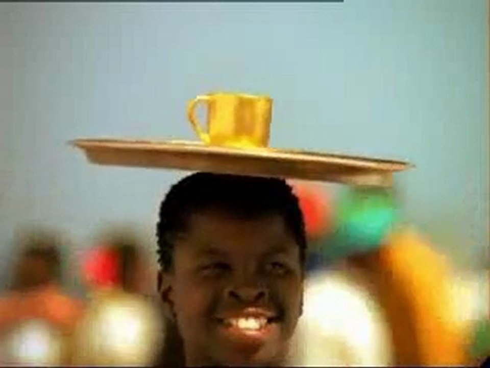 "open up, open up !" (ouvre-toi ! Nescafe)