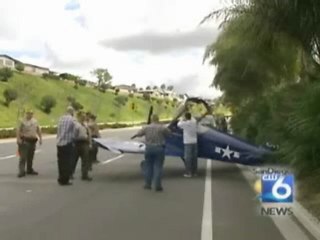 Awaryjne lądowanie na środku autostrady