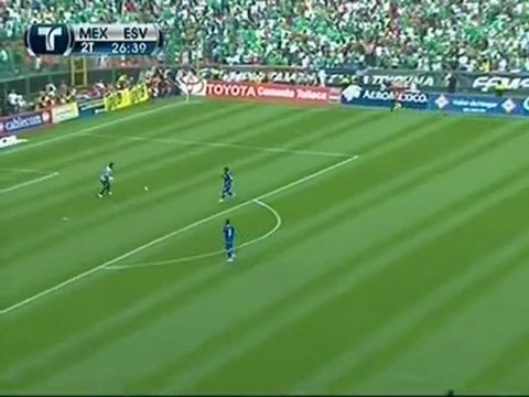 mexico 4 el salvador 1 estadio azteca eliminatoria 2010