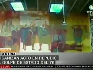 Organizan acto en Argentina en repudio al golpe de Estado de
