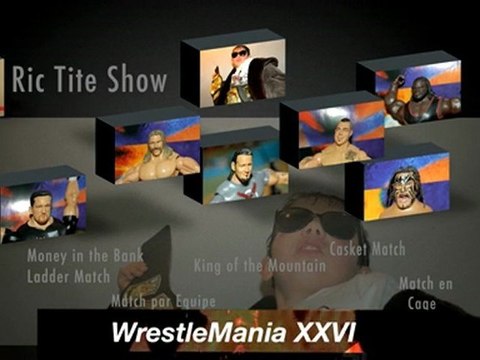 Figurines de catch Ric Tite Show WrestleMania Annonce