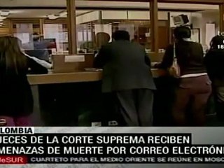 Magistrados colombianos reciben amenazas de muerte por corre