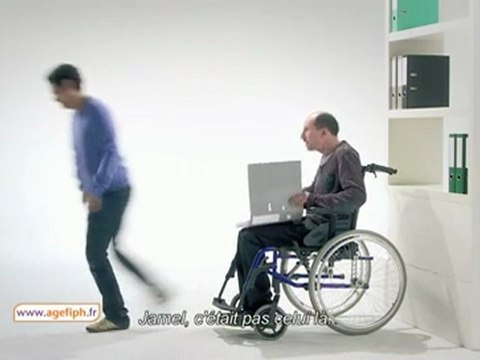 agefiph Jamel Debbouze et Jean-Pierre