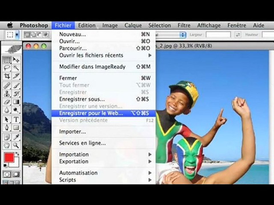 Traiter une image pour le web
