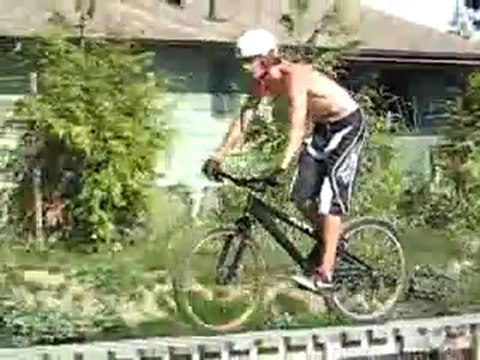 Chute violente en vélo