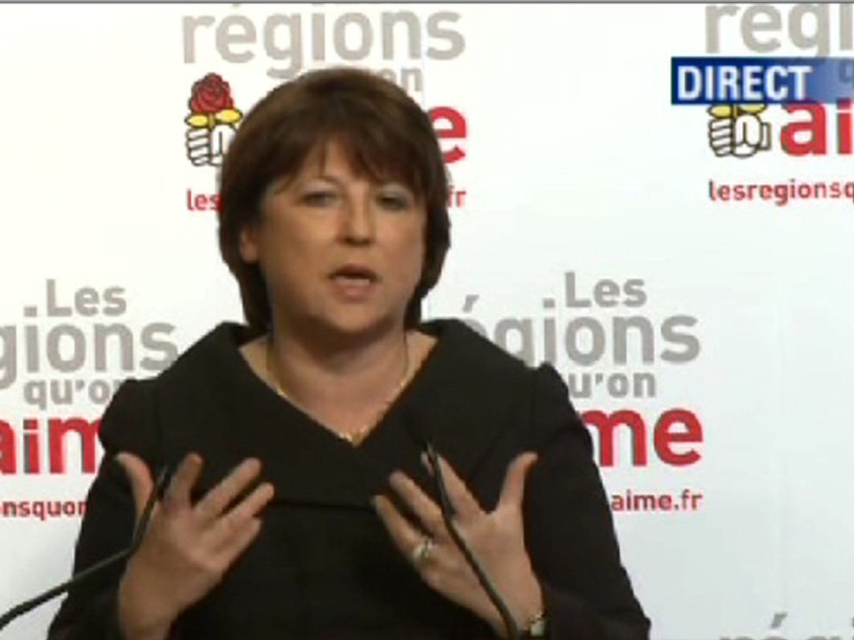Aubry: "Le PS a atteint un de ses plus hauts niveaux histori