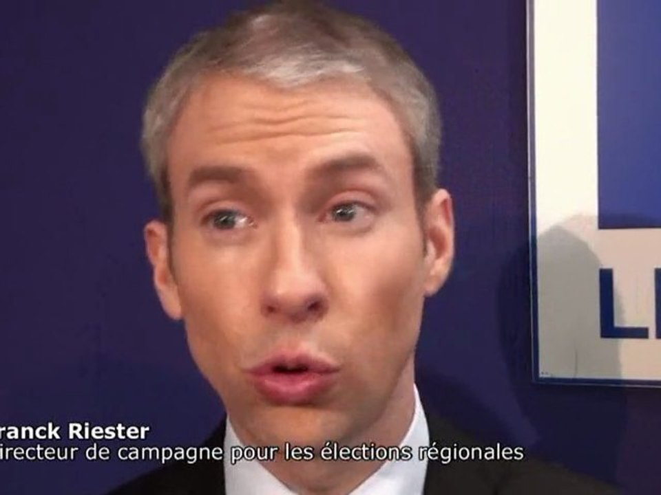 Elections Régionales 2010 : Interview de Franck Riester