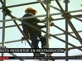 Inicia restauración del Cristo Redentor, en Brasil