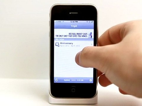 Tripit Travel Organizer iPhone App Demo