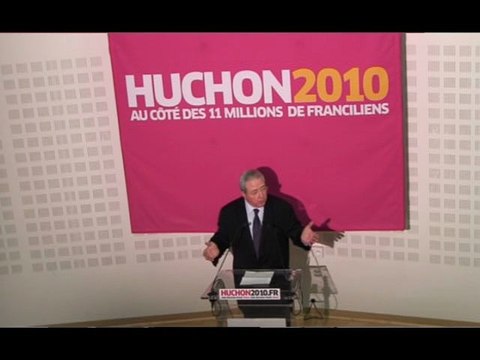 Régionales, 1er tour : Discours de Jean-Paul Huchon
