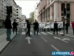 Action Rebeyne! contre le RESF - Reportage du Progrès