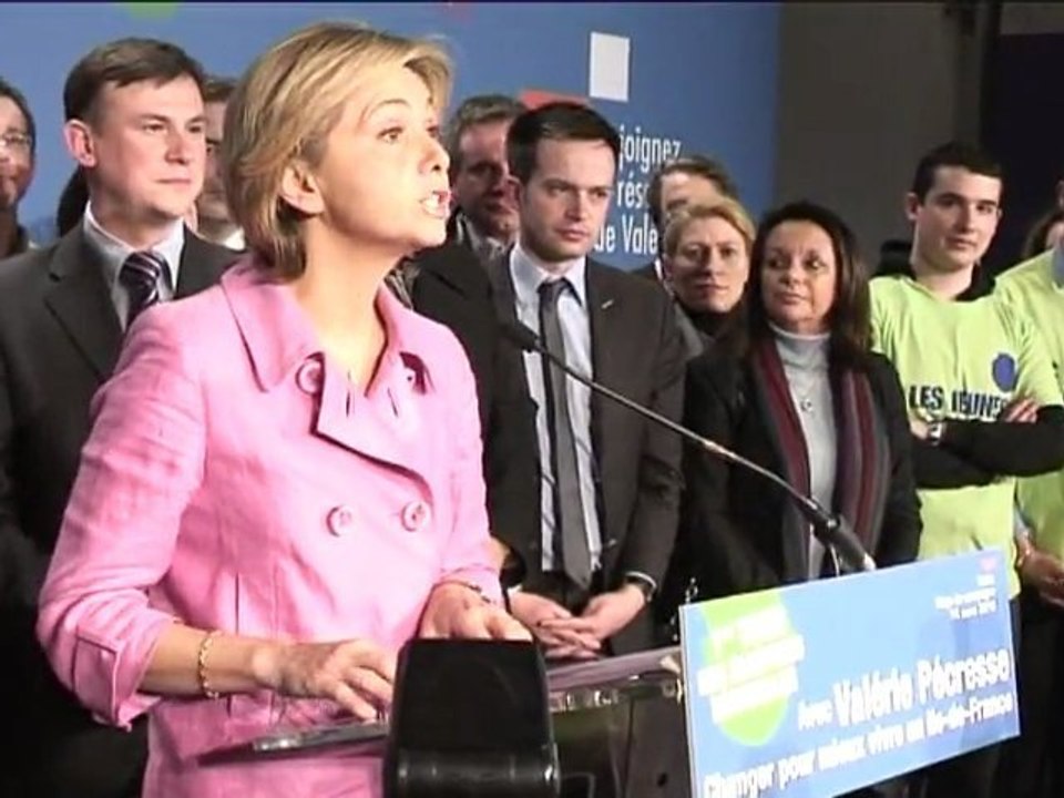 Résultat 1er tour : Discours de Valérie Pécresse