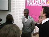 Ali Soumaré, star de la soirée / Jean-Paul Huchon spectateur