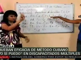 Venezuela prueba eficacia de método cubano Yo sí puedo en