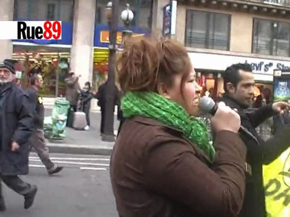 Manifestation contre les expulsions locatives à Paris