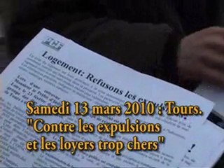 contre les expulsions: Tours 13 mars 2010