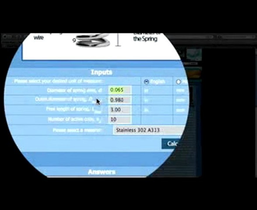 Compression Spring Calculation