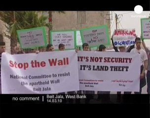 Demonstration against the separation wall in the West Bank