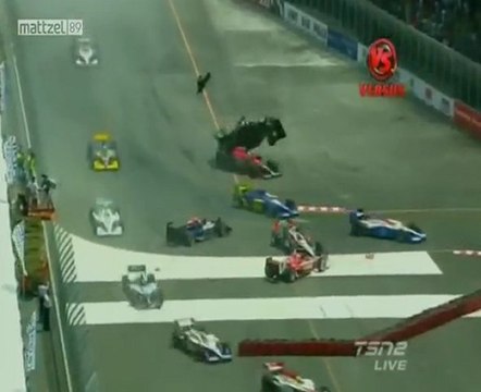 indycar sao paulo 2010 big big big crash start