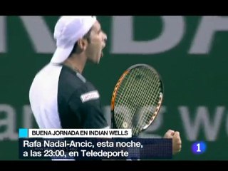 Rafa Nadal  vs. Mario Ancic en 3ª ronda de Indian Wells