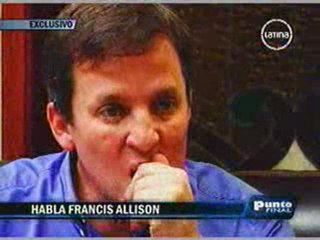 SENTENCIADO FRANCIS ALLISON NO ACLARA PATRIMONIO PERSONAL