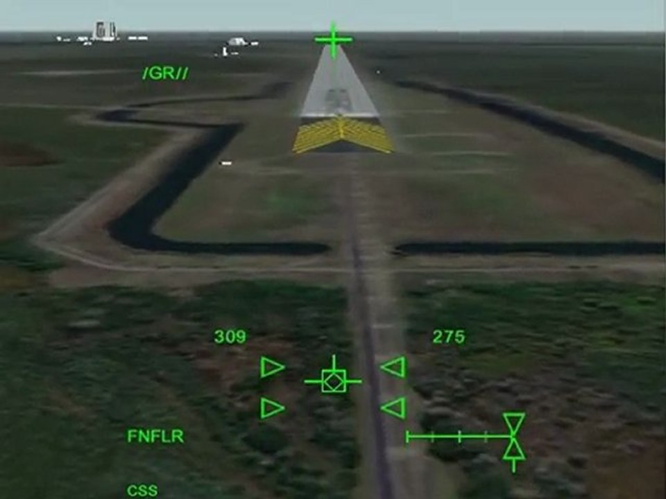 landing with shuttle