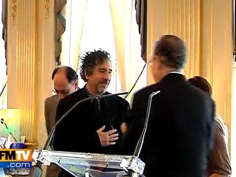 Marion Cotillard et Tim Burton décorés