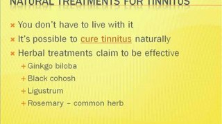 Cure Tinnitus