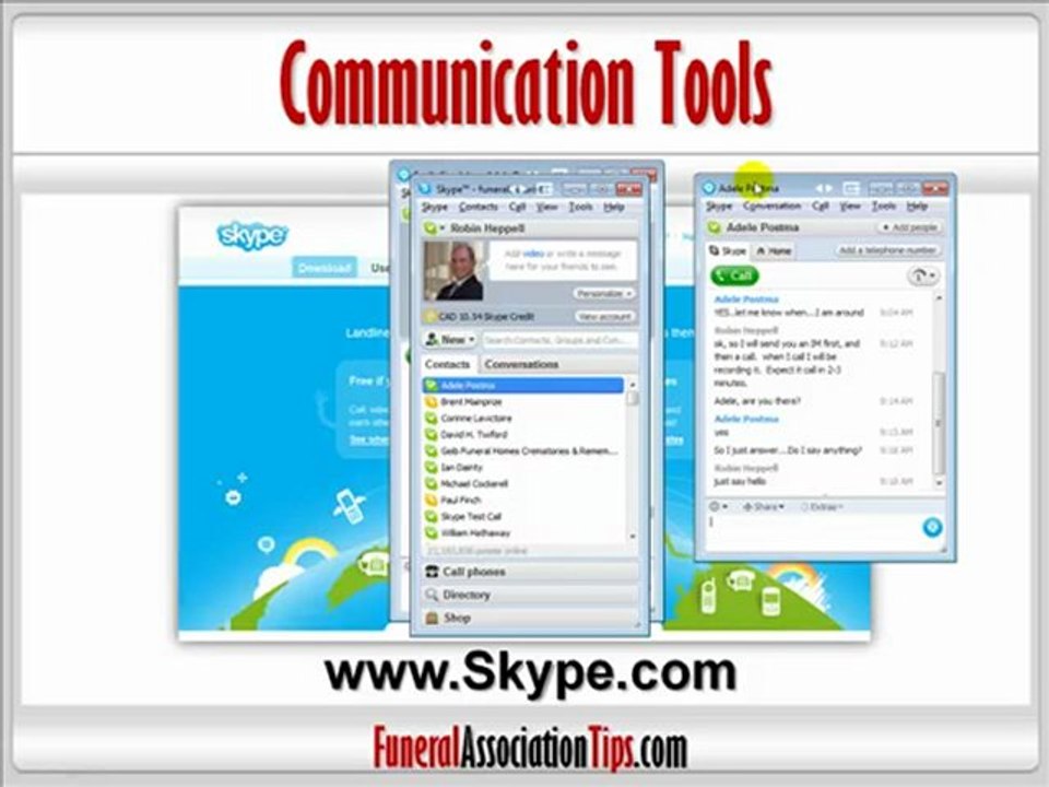 Communicate with Skype | Funeral Association Member Benefit