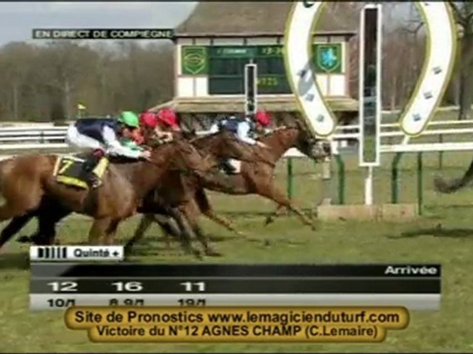 vidéo Quinté a compiegne 15 mars 2010 PRIX DE PICARDIE
