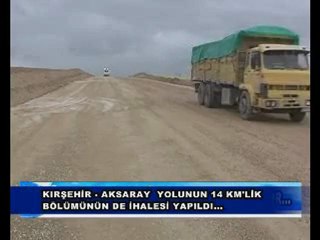 Kırşehir Aksaray karayolunun 14 kilometrelik bölümünün de ih