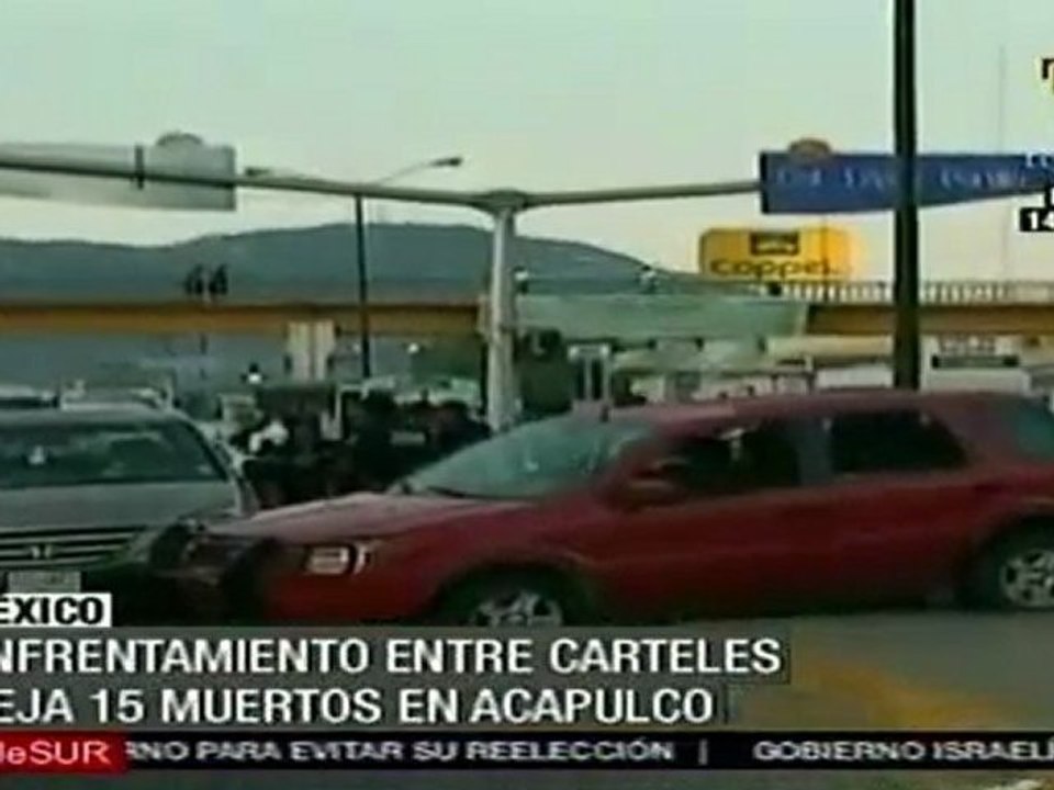 Enfrentamiento entre cárteles deja 15 muertos en Acapulco