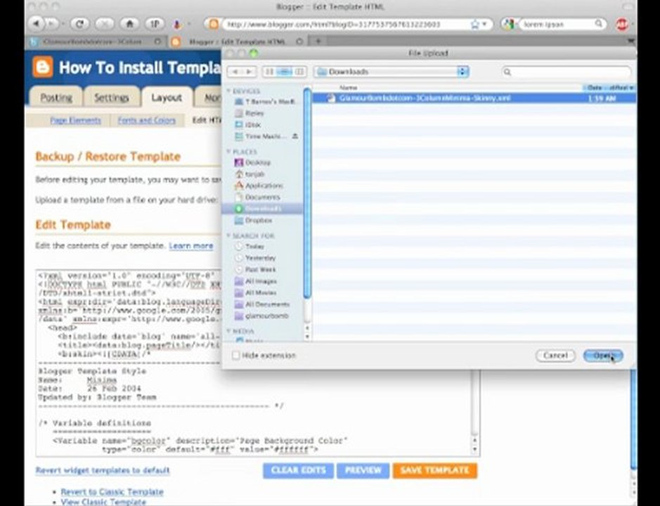 How To Install an .XML File for Blogger in 9 Easy Steps