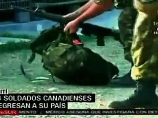 Contingente de militares canadienses se retiran de Haití