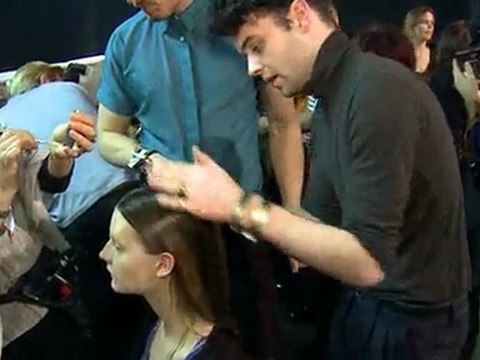 BaByliss PRO and Adam Reed Backstage at LFW AW10