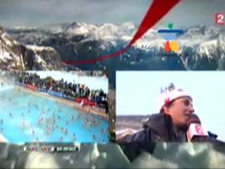 Encouragements pour Ophélie David à l'Alpe D'huez